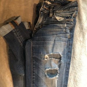 American Eagle ripped jeans